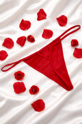 Scarlet Lace Thong — Sleek, Sensual, Effortless